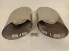 Jaguar XF X250 Facelift Auspuff Blenden Set Chrom CX2M5C262BA BB / AA C2Z25368 , Auspuffblende Edelstahl mit Einbauanleitung , Endschalldämpfer Blende