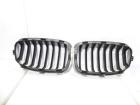 BMW 1er F20 Kühlergrill links 7239021 und rechts 7289022 , Luftgitter vorne , Grill Stoßstange vorne , Nieren Chrom schwarz