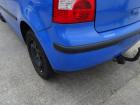 VW Polo 9N Stoßfänger Stoßstange hinten Schrägheck LA5F Summerblue BJ2001 VW Polo 9N Stoßfänger Stoßstange hinten Schrägheck LA5F Summerblue BJ2001