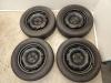 Skoda Fabia orig Satz Stahlfelgen 5x14 ET35 mit Reifen 185 / 60R14 86H Bj 2012
