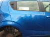 Chevrolet Aveo T300 Bj 2012 orig Tür hinten rechts Beifahrer WA895T Bimini Blue